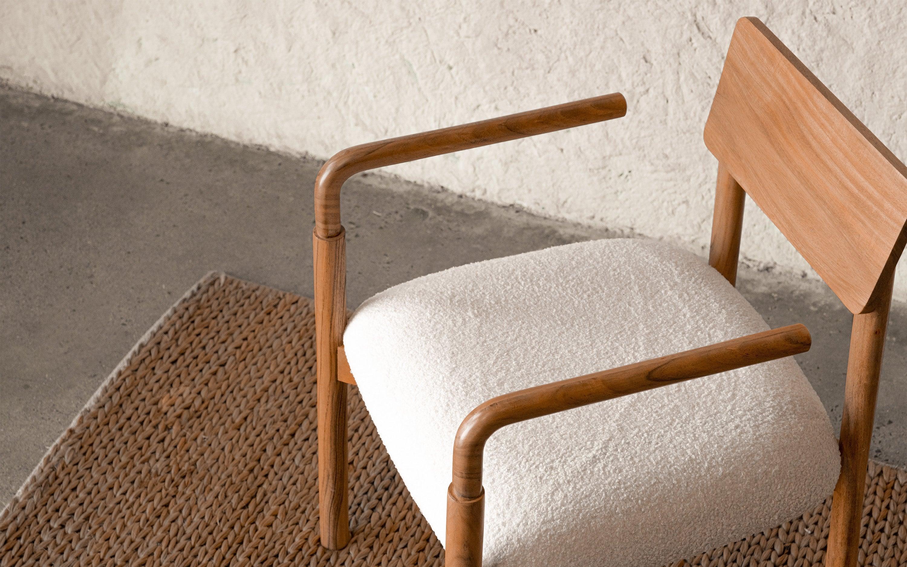 Buy Chairs Selective Edition - Andaman Blair Wooden Arm Chair | Furniture for Living Room by Orange Tree on IKIRU online store