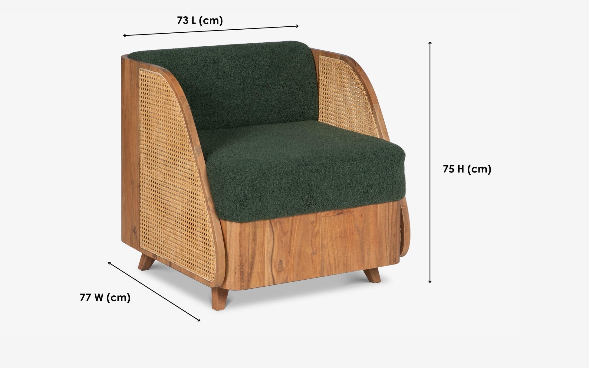 Shop Andaman Ross Arm Chair Single Seater Sofa Ikiru – IKIRU