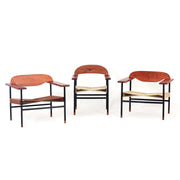 Buy Chairs Selective Edition - Cross Weave Lounge Chair - Leather by AKFD on IKIRU online store