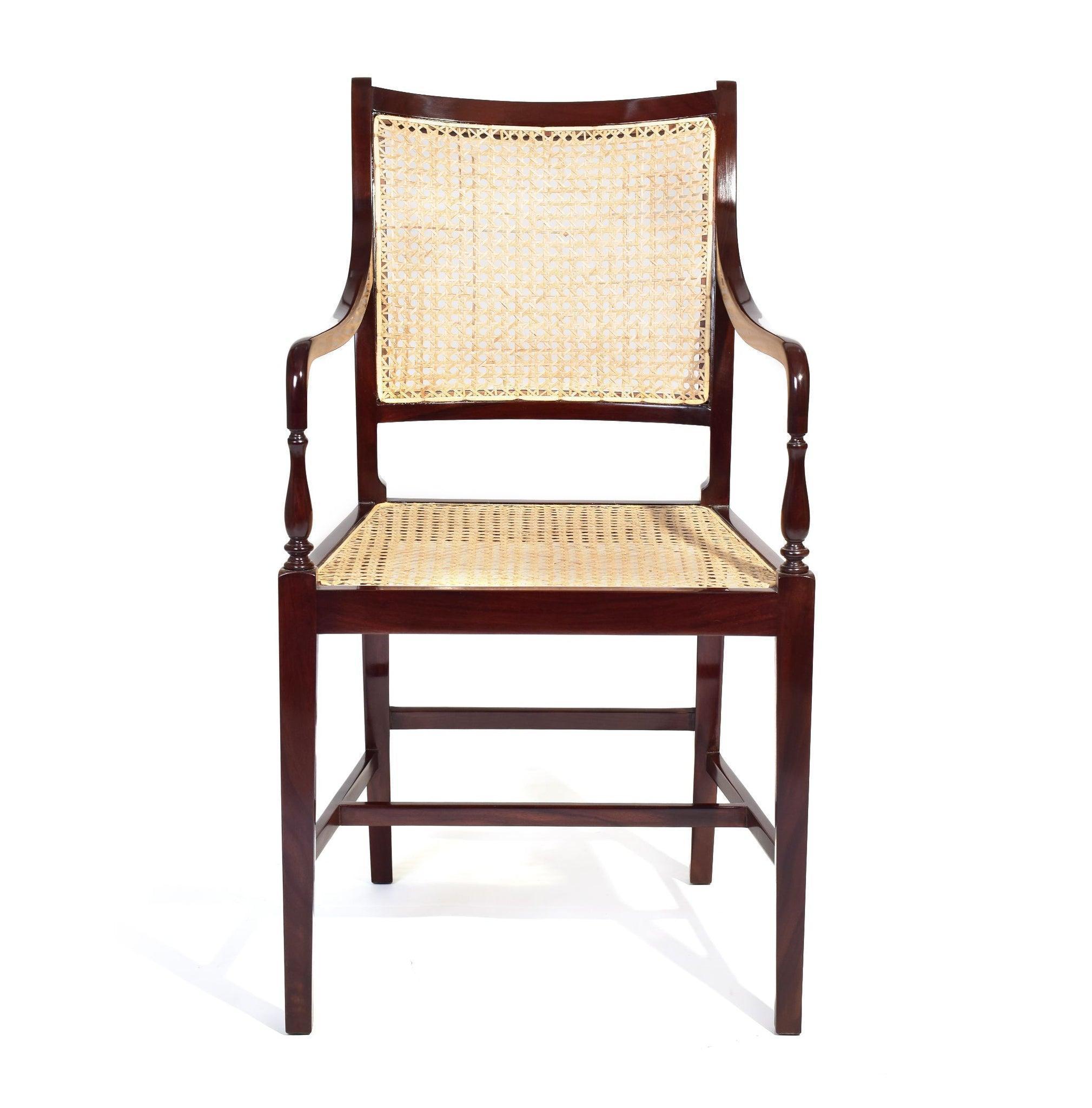 Buy Chairs Selective Edition - Gonsalves Chair with Arms by Anantaya on IKIRU online store