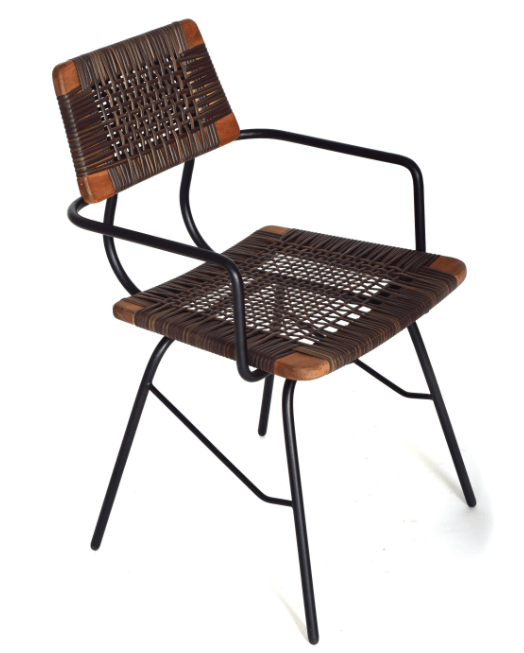 Buy Chairs Selective Edition - The Sieve Wicker Chair with Arms by AKFD on IKIRU online store