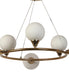 Buy Chandelier - Barcosa Unique Metallic & Glass Finish Chandelier | Decorative Hanging Lamp For Decor by ELIANTE by Jainsons Lights on IKIRU online store