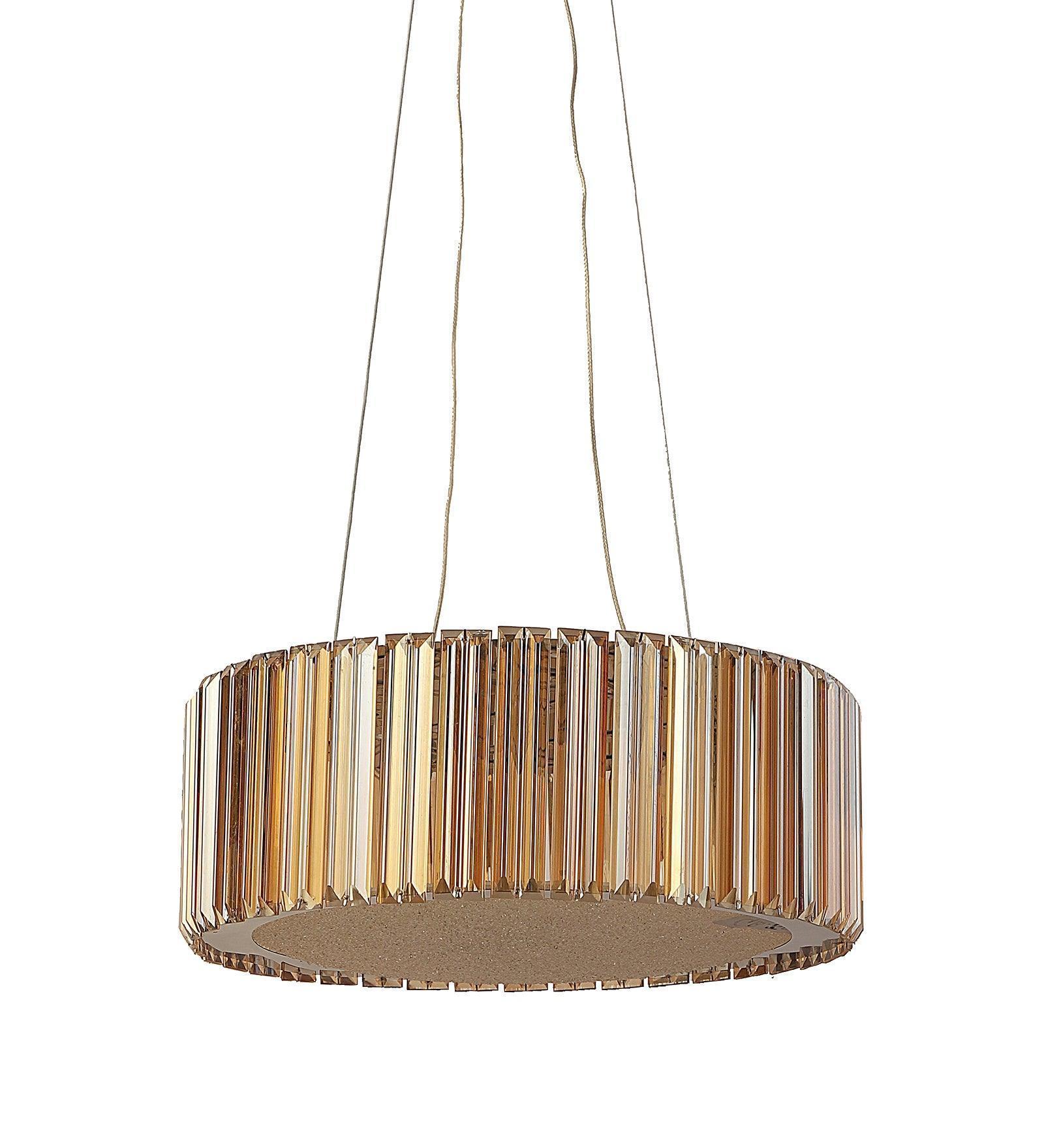 Buy Chandelier - Baroba Crystal Finish Modern Chandelier | Decorative Hanging Light For Living Room & Home by ELIANTE by Jainsons Lights on IKIRU online store