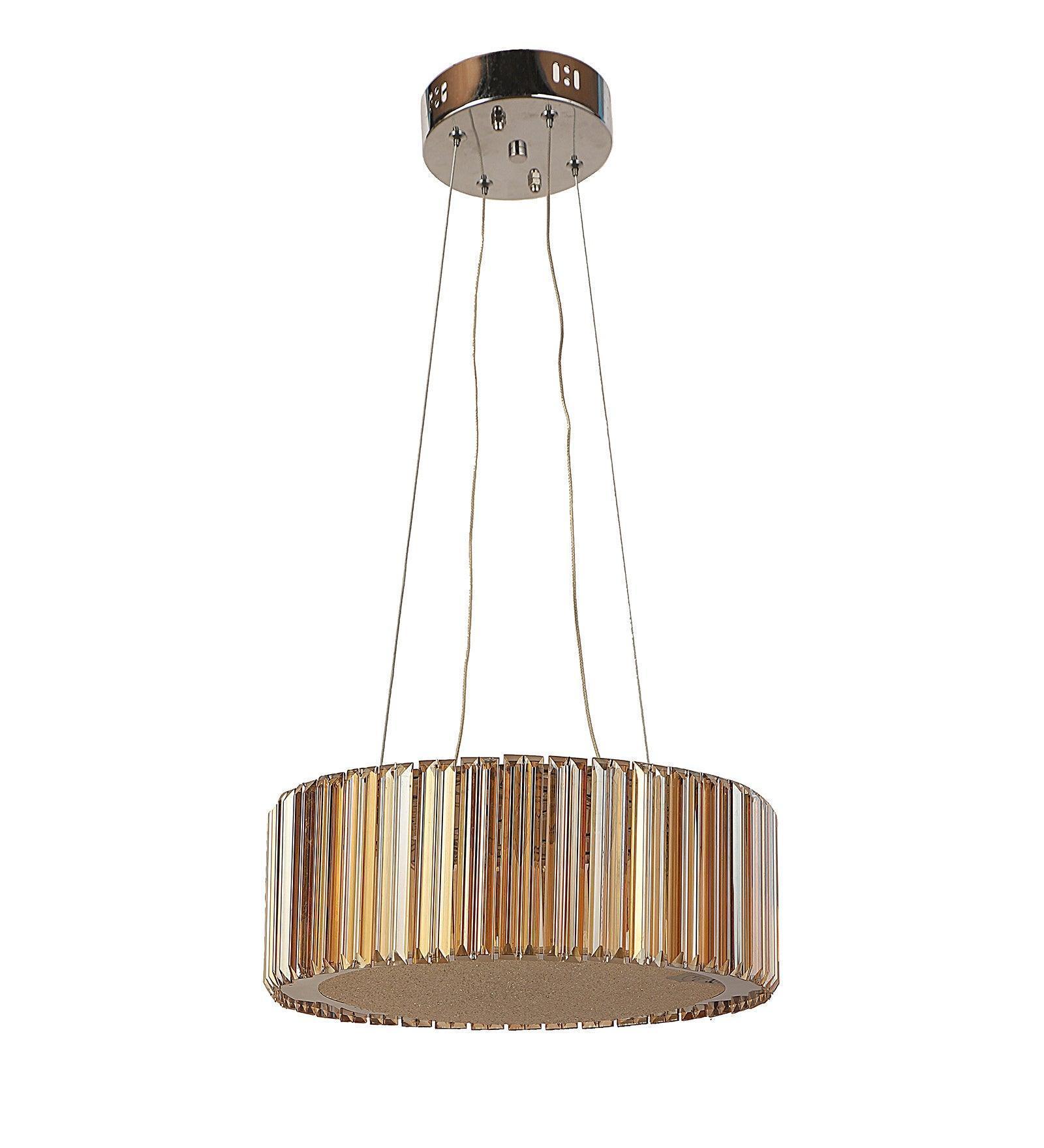 Buy Chandelier - Baroba Crystal Finish Modern Chandelier | Decorative Hanging Light For Living Room & Home by ELIANTE by Jainsons Lights on IKIRU online store