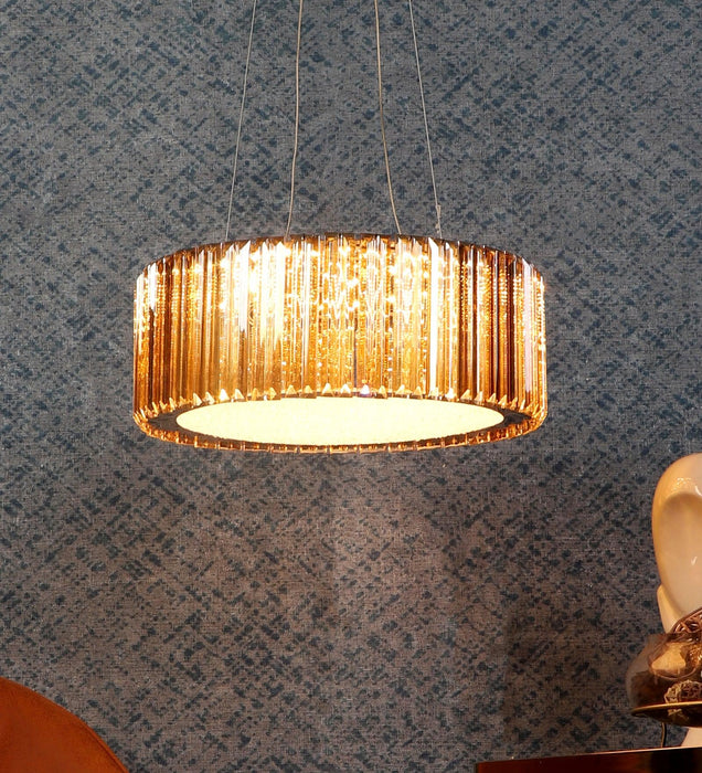 Buy Chandelier - Baroba Crystal Finish Modern Chandelier | Decorative Hanging Light For Living Room & Home by ELIANTE by Jainsons Lights on IKIRU online store