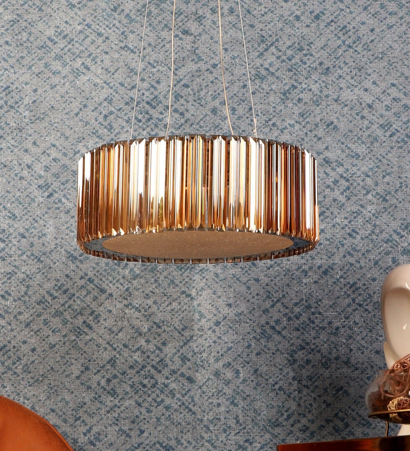 Buy Chandelier - Baroba Crystal Finish Modern Chandelier | Decorative Hanging Light For Living Room & Home by ELIANTE by Jainsons Lights on IKIRU online store