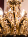 Buy Chandelier - Brass Candle Lamp 12 Light Honey Crystal Chandelier For Living Room & Hallway by Fos Lighting on IKIRU online store