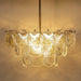 Buy Chandelier - Brie Luxurious Clear Glass Chandelier Light | Hanging Jhoomar Lamp For Living Room & Hallway by Home4U on IKIRU online store