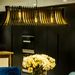 Buy Chandelier - Elongated Elegane Luxurious Hanging Lampshade | Decorative Wide Pendant Light For Home Decoration by Teesha on IKIRU online store