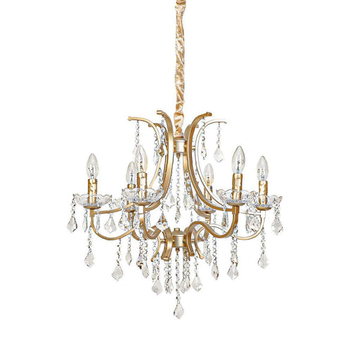 Buy Chandelier - Luxurious Hanging Chandelier With 6 LED Light lamps | Classic Jhoomar For Home by Home4U on IKIRU online store