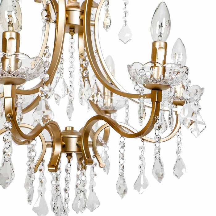 Buy Chandelier - Luxurious Hanging Chandelier With 6 LED Light lamps | Classic Jhoomar For Home by Home4U on IKIRU online store