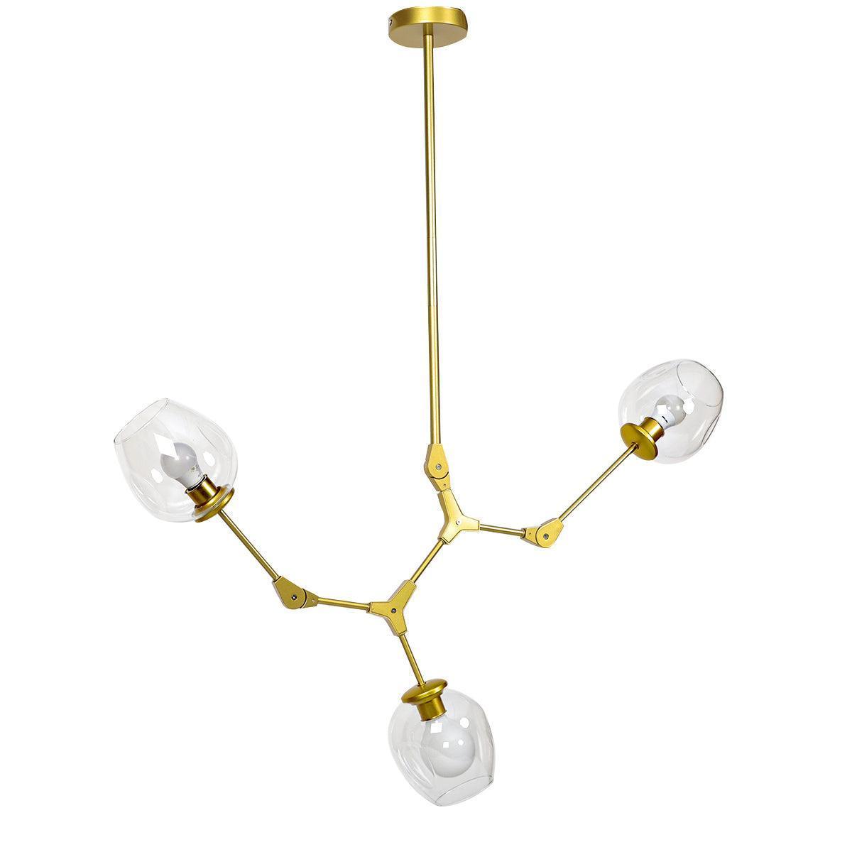 Buy Chandelier - Modern Hanging Light Chandelier 3 Leged For Office & Living Room Decor by Home4U on IKIRU online store