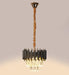 Buy Chandelier - Torrica Modern Crystal Finish Chandelier | Black & Gold Ceiling Hanging Lamp For Home Decor by ELIANTE by Jainsons Lights on IKIRU online store
