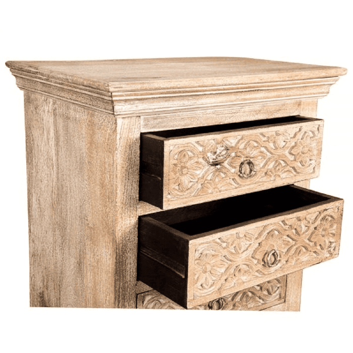 Buy Chest of Drawers - Alex Tall Chest of Drawers for Living Room | Wooden Side Table Cabinet by Home Glamour on IKIRU online store