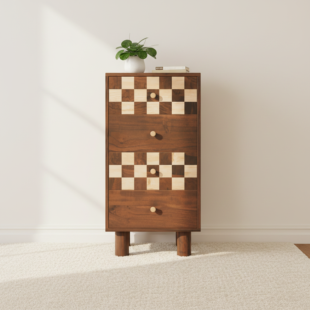 Chess Drawer Dresser | Side Table For Bedroom
