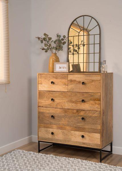 Buy Chest of Drawers - Clemens Wooden Chest of Drawer by Home Glamour on IKIRU online store