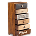 Buy Chest of Drawers - Distinqué 6 Drawer Chest for Home | Wooden Side Table with Drawers by Home Glamour on IKIRU online store