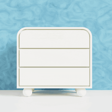 Buy Chest of Drawers - Santorini 3 Drawer Dresser For Home Decor | Cabinet & Sideboard by Artisan Manor on IKIRU online store