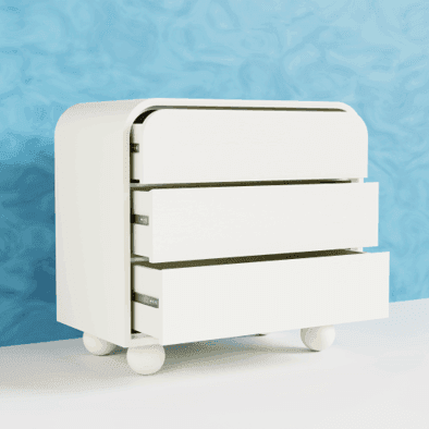 Buy Chest of Drawers - Santorini 3 Drawer Dresser For Home Decor | Cabinet & Sideboard by Artisan Manor on IKIRU online store