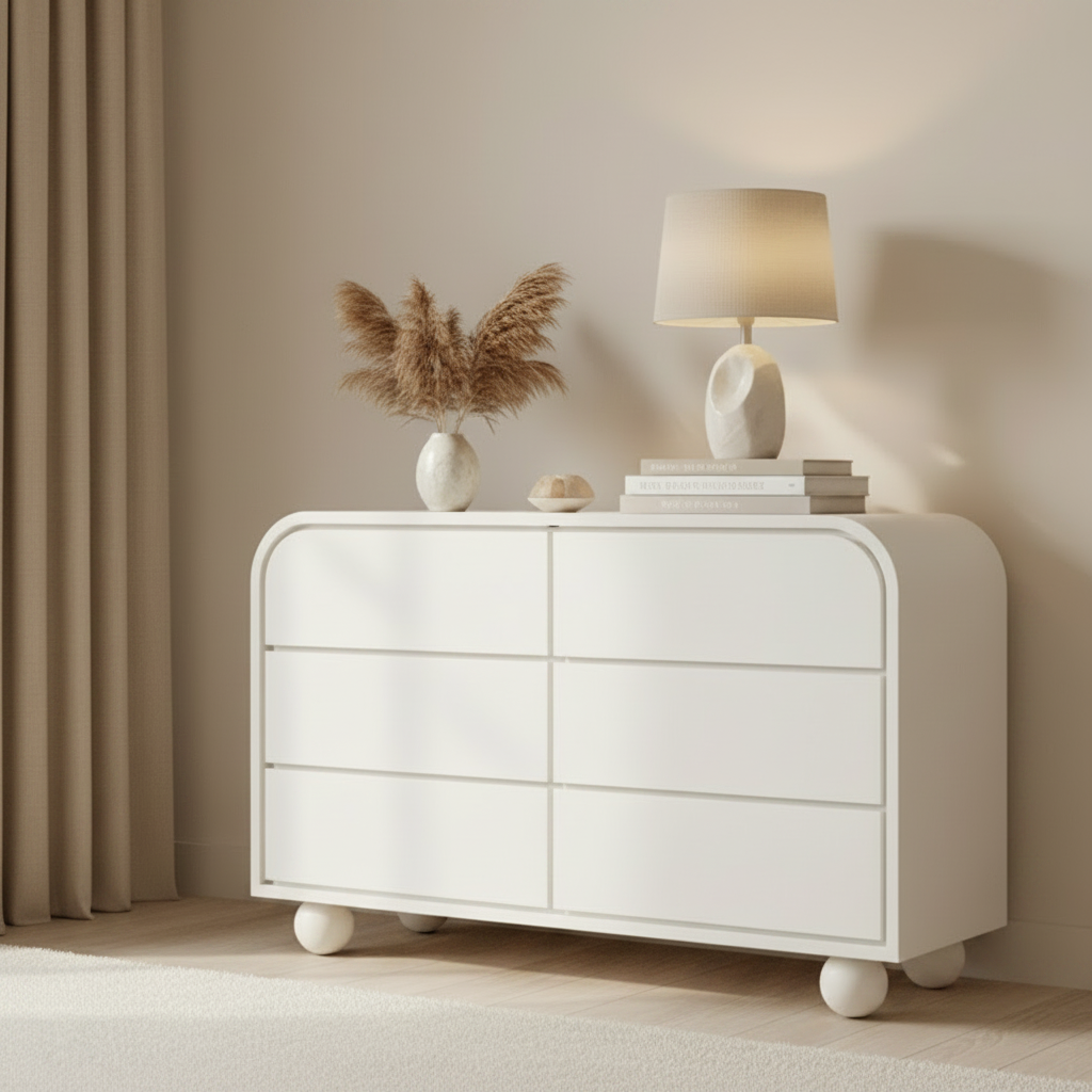 Santorini 6 Drawer Dresser For Home Decor | Cabinet & Sideboard