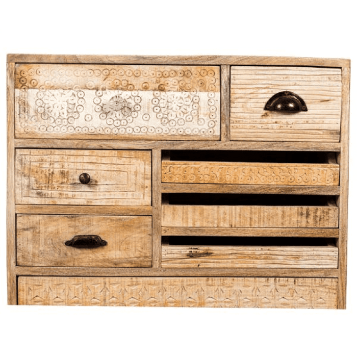 Buy Chest of Drawers - VINTAGE WOODEN CHEST OF DRAWER by Home Glamour on IKIRU online store