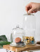 Buy Cloche - Glass Bell Jar Yellow for Kitchen Set of 2 | Food Preservation Pot by The Table Fable on IKIRU online store