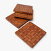 Buy Coaster - Wooden Brown Square Tea Coasters For Tableware And Home Set Of 4 by Casa decor on IKIRU online store