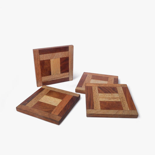 Buy Coaster - Wooden Tea Coffee Coasters For Dining Table And Home by Casa decor on IKIRU online store