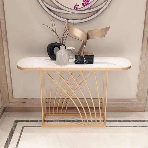 Buy Console Table - Aureum Accent Metal Console | Corner Table For Home Decor by Handicrafts Town on IKIRU online store