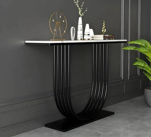 Buy Console Table - Black And White Modern Console | Corner Table For Home Decor by Handicrafts Town on IKIRU online store