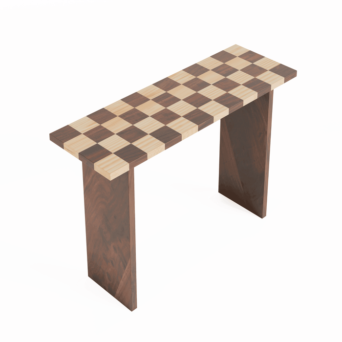 Buy Console Table - Chess Console Table for Living Room | Wooden Wall Side Table by Artisan Manor on IKIRU online store