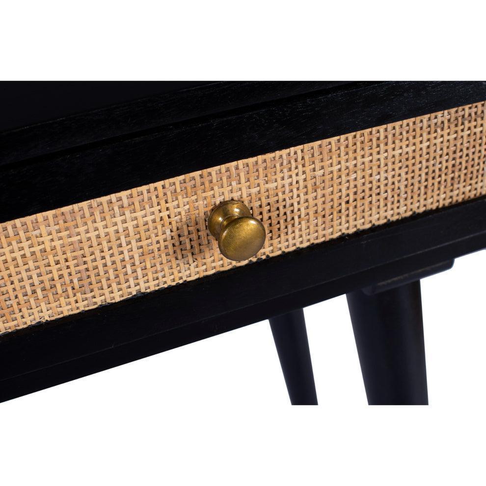Buy Console Table - Cotswold Rattan Black Console Table by Home Glamour on IKIRU online store