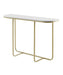 Buy Console Table - Gold Rectangular Metal & Marble Top Modern Console Table | Side Table For Living Room by Handicrafts Town on IKIRU online store