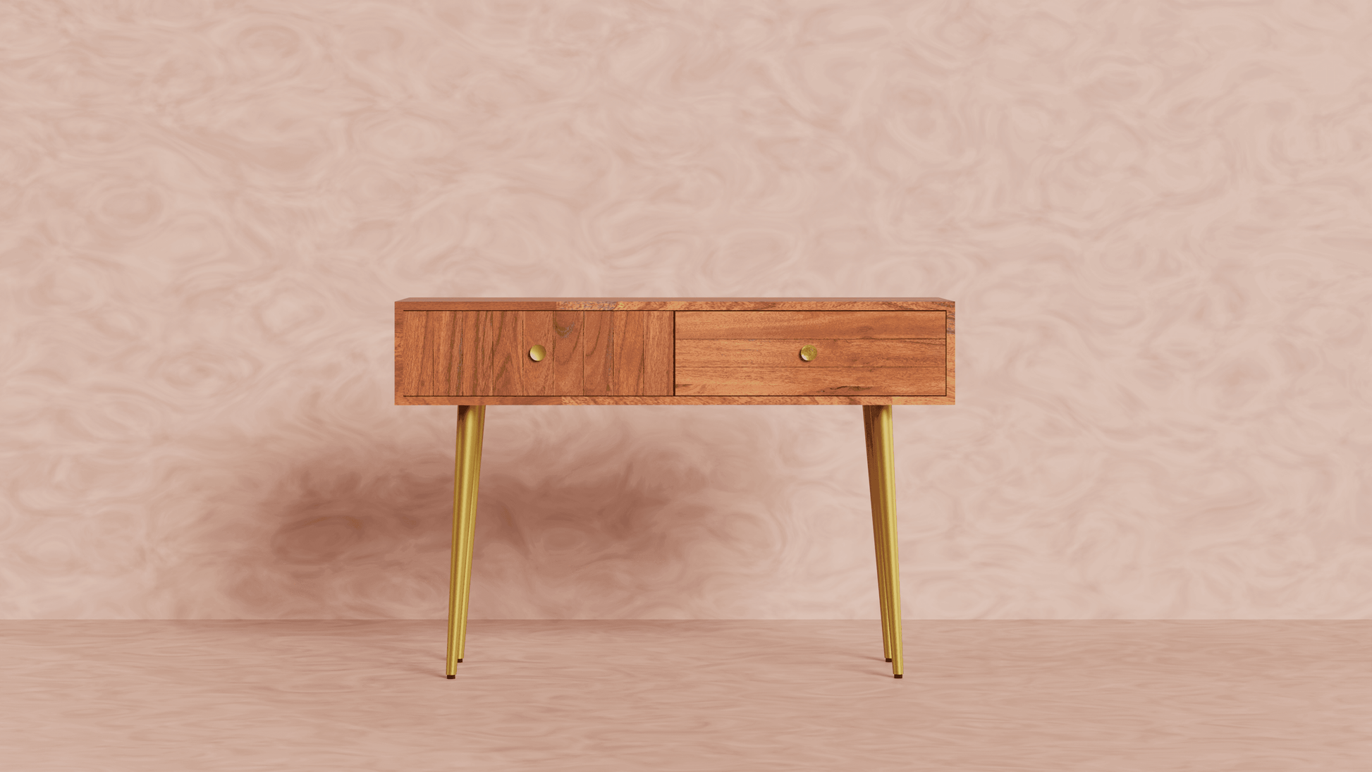 Buy Console Table - Slat Console Table | Sofaside Table with Drawer by Artisan Manor on IKIRU online store