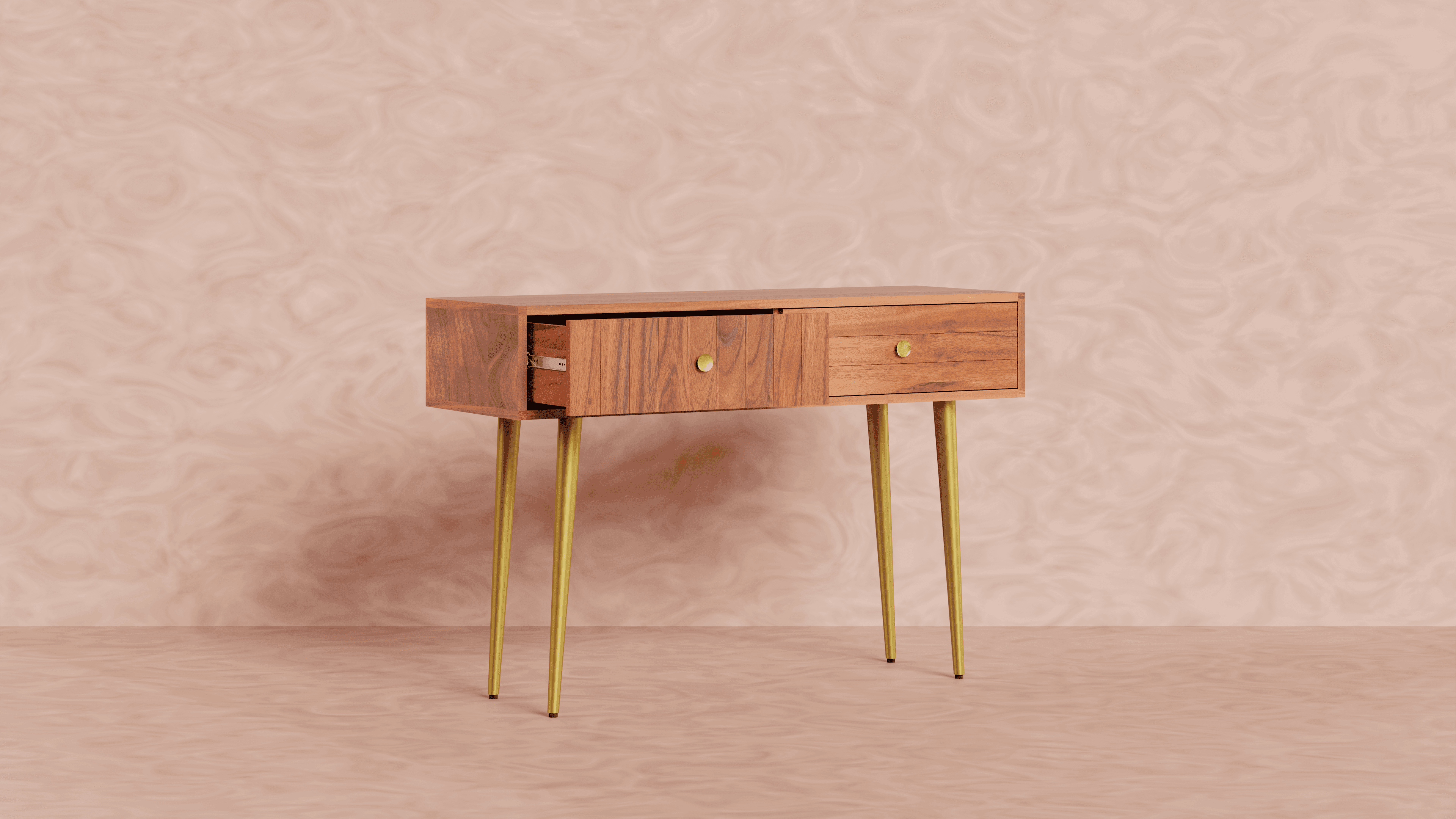 Buy Console Table - Slat Console Table | Sofaside Table with Drawer by Artisan Manor on IKIRU online store