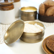 Buy Cookware - Barmer Brass Patila With Lid | Golden Serving Bowl For Dining & Kitchen by Courtyard on IKIRU online store