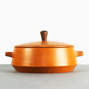 Buy Cookware - Terracotta Earthen Cooking Pot With Wooden Handle & Lid For Kitchen And Cookware by Rayden on IKIRU online store