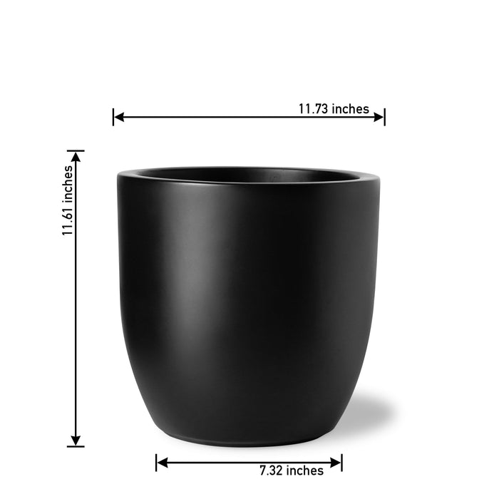 Buy - Cup Shaped Fiberglass Floor Planter | Tabletop Standing Flower Pot For Home Decor by Lloka on IKIRU online store