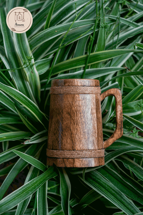 Buy Cups & Mugs - Bulbul Wooden Beer Mug For Barware And Gifting Option by Araana Home on IKIRU online store
