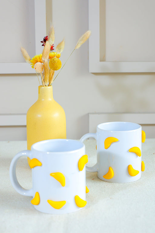 Buy Cups & Mugs - Ceramic White Banana Mug For Tea & Coffee | Decorative Cup For Kitchen & Gifting by Arte Casa on IKIRU online store