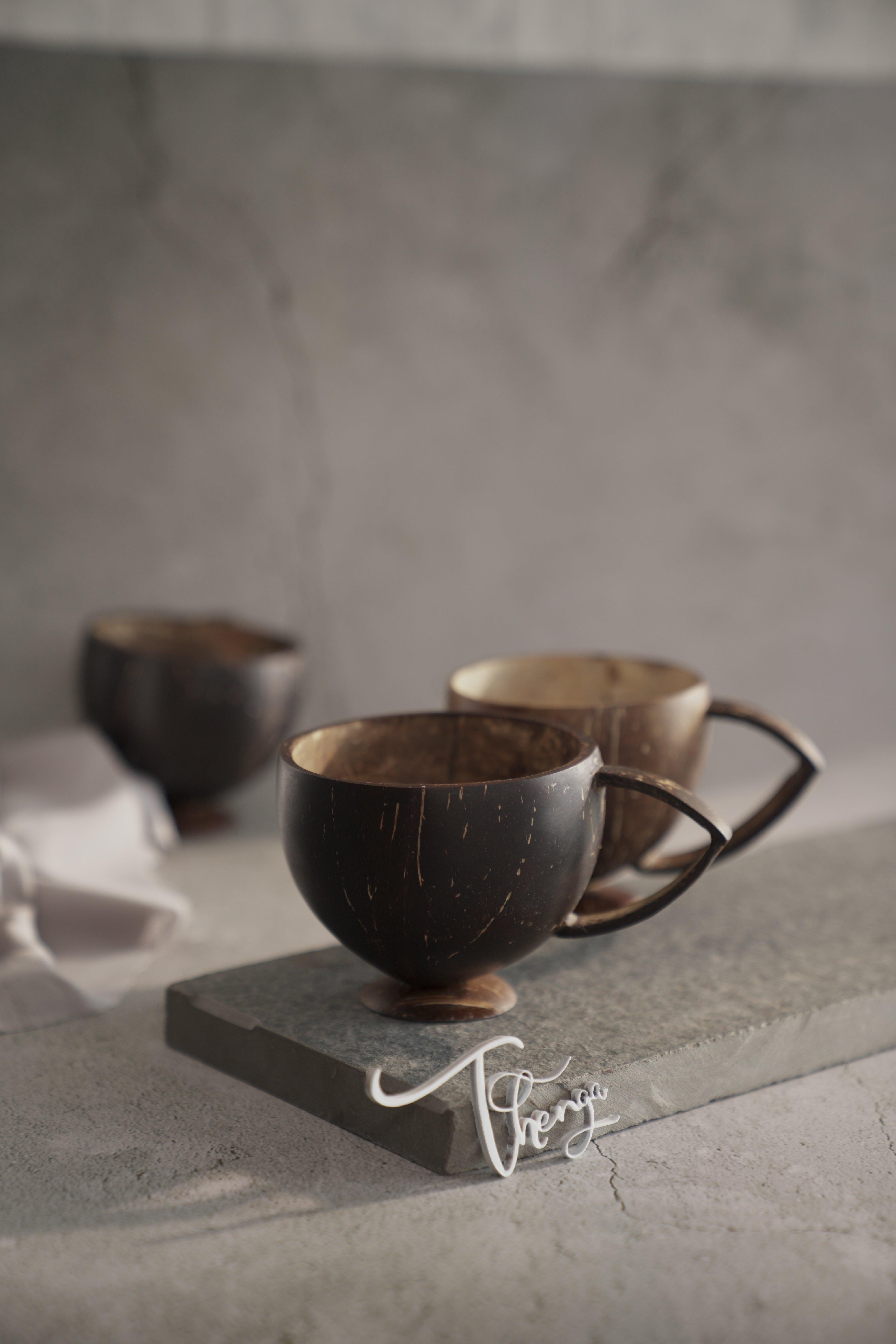 Buy Cups & Mugs - Coconut Teacup - Set of 2 by Thenga on IKIRU online store