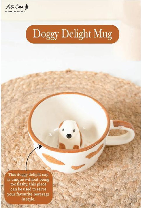 Buy Cups & Mugs - Doggy Delight Mug by Arte Casa on IKIRU online store