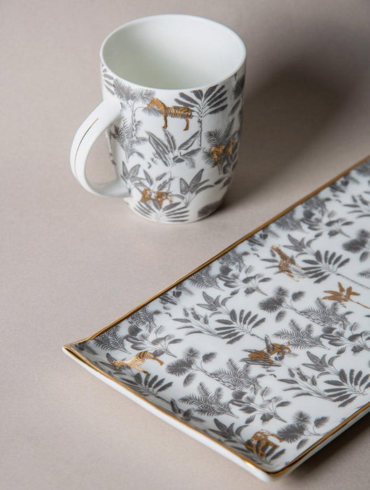 Buy Cups & Mugs - Madagascar Mug & Platter Set for Dining | Coffee Cups with Tray Set by The Table Fable on IKIRU online store