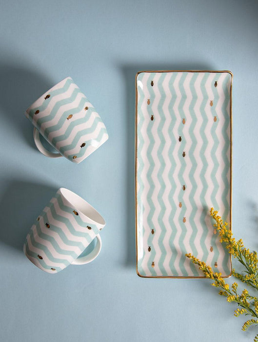 Buy Cups & Mugs - Nemo Mug & Platter Set for Dining | Ceramic Serving Tray & Cups by The Table Fable on IKIRU online store