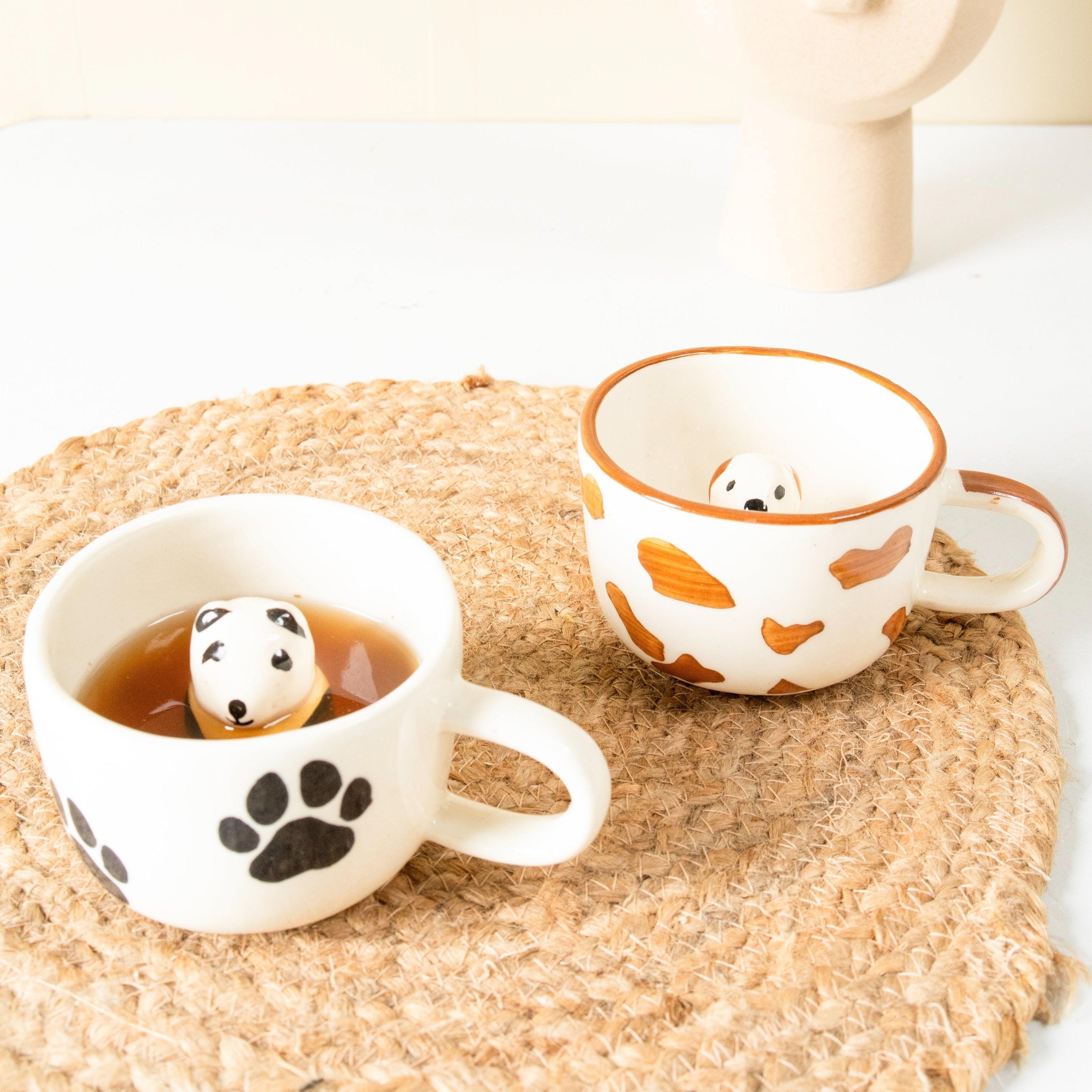 Buy Cups & Mugs - Pet Lover Cup Combo | Cups for Gifting | Handmade Mugs for Coffee Lover by Arte Casa on IKIRU online store