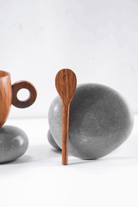 Buy Cups & Mugs - Shikora Sheesham Wooden Cup Saucer And Spoon Set For Kitchenware & Gifting by Araana Home on IKIRU online store