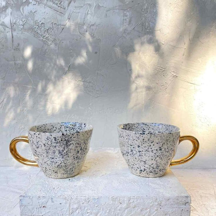 Buy Cups & Mugs - Splatter Cup for Dining Set of 4 & Designer Tea Cups & Coffee Mugs Set by ISAAKA on IKIRU online store