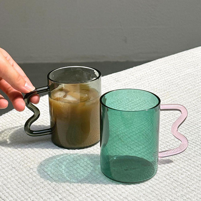 Buy Cups & Mugs - Swirl Glass Cups by Muun Home on IKIRU online store