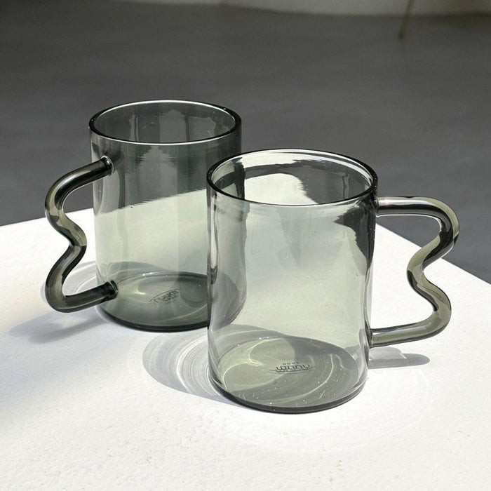 Buy Cups & Mugs - Swirl Glass Cups by Muun Home on IKIRU online store