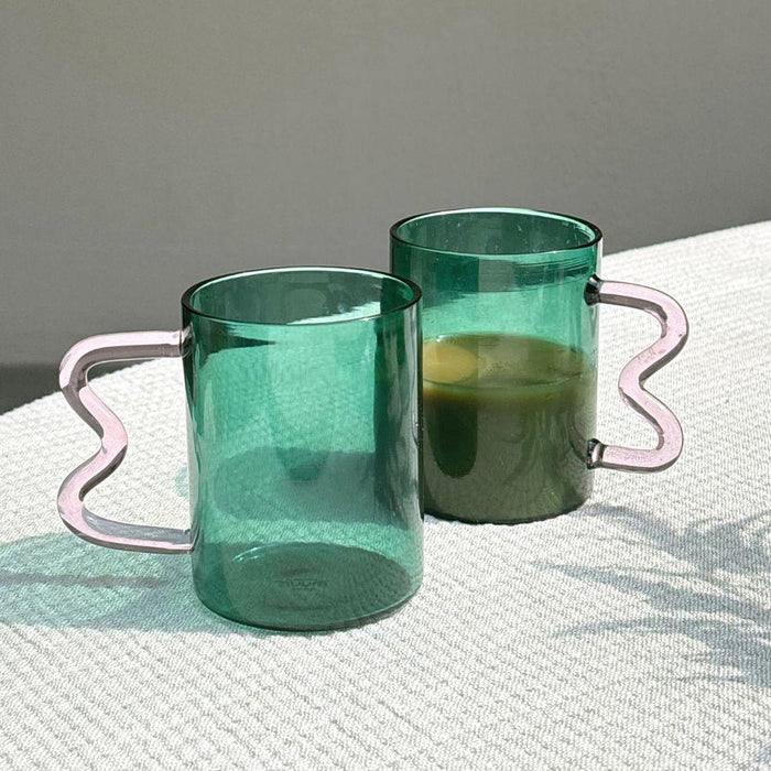 Buy Cups & Mugs - Swirl Glass Cups by Muun Home on IKIRU online store